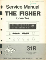 Fisher 31-R - Service Manual 